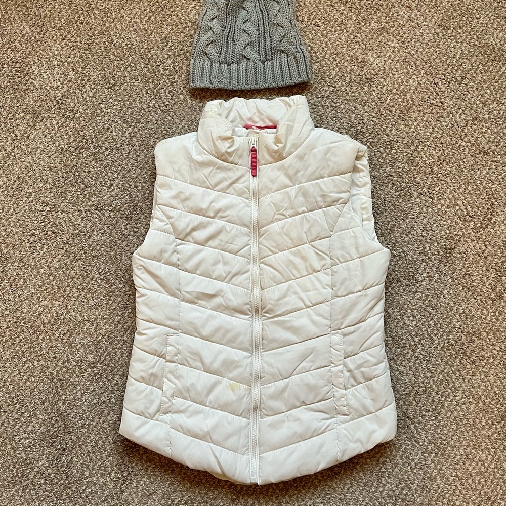 White Puffer Vest